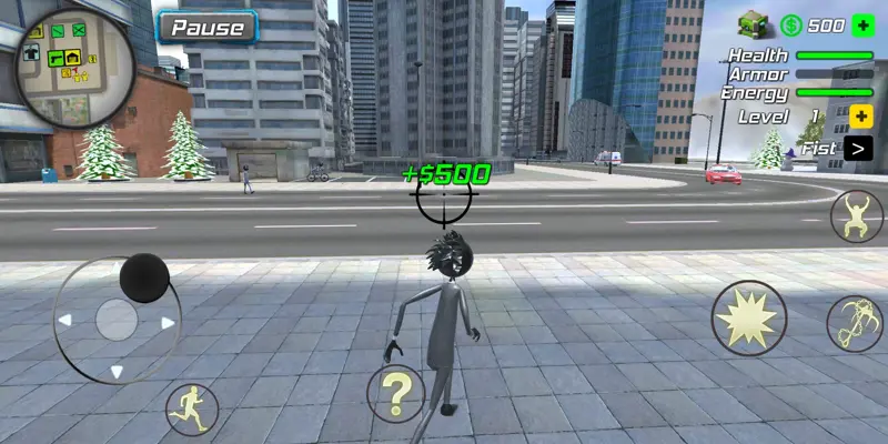 Amazing Crime Strange Stickman Rope Vice Vegas android App screenshot 6